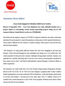 Coca-Cola-Supports-Chiedza-Child-Care-Centre