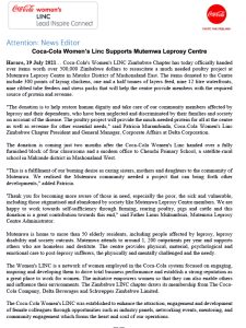 Woman's-LINC-Muchemwa-Leprocy-Donation-PRESS-Release
