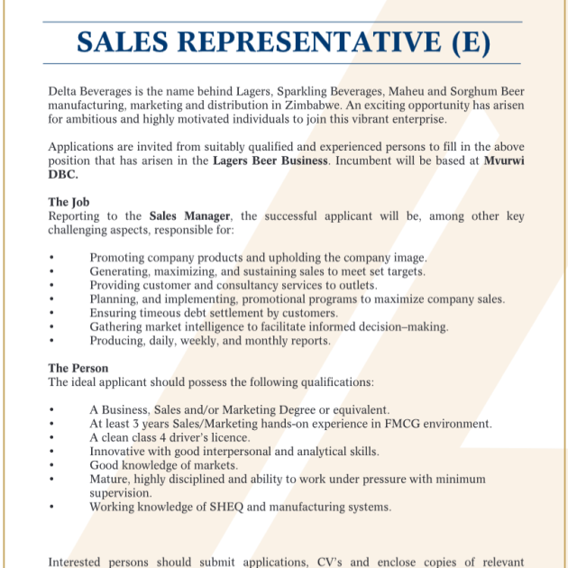 Sales Rep Sales Rep