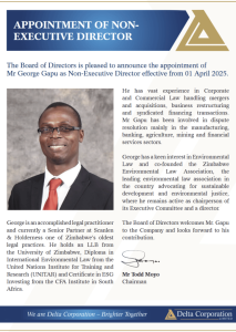 Press Release Appointment Of Non Executive Director
