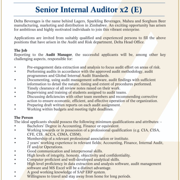 auditor vacancy